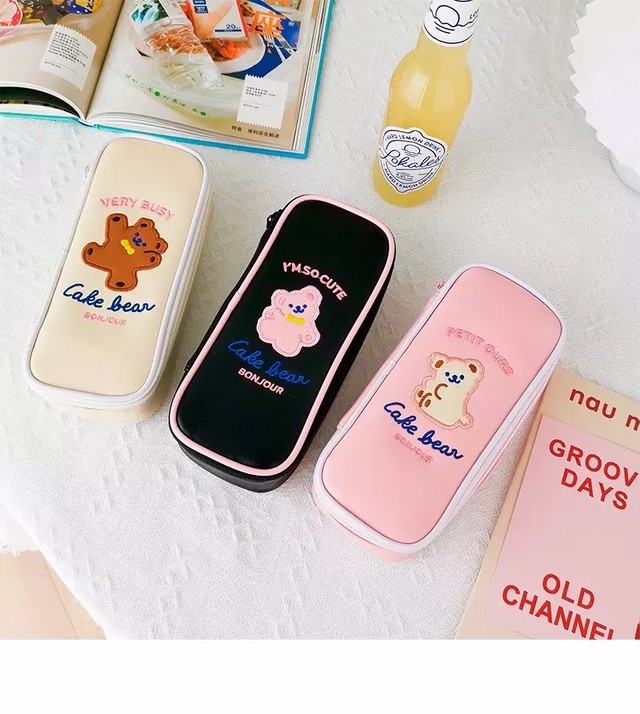 韓国 リトルベアー ペンケース ポーチ Arin