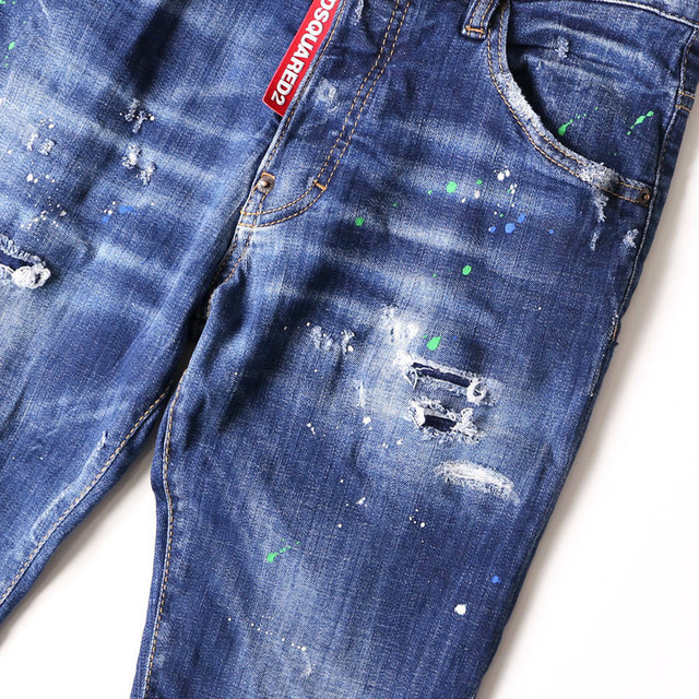 Dsquared2 ディースクエアード Medium Paint Skater Jeans S71lb0635 ブルー デニム メンズ Brillante ブリランテ