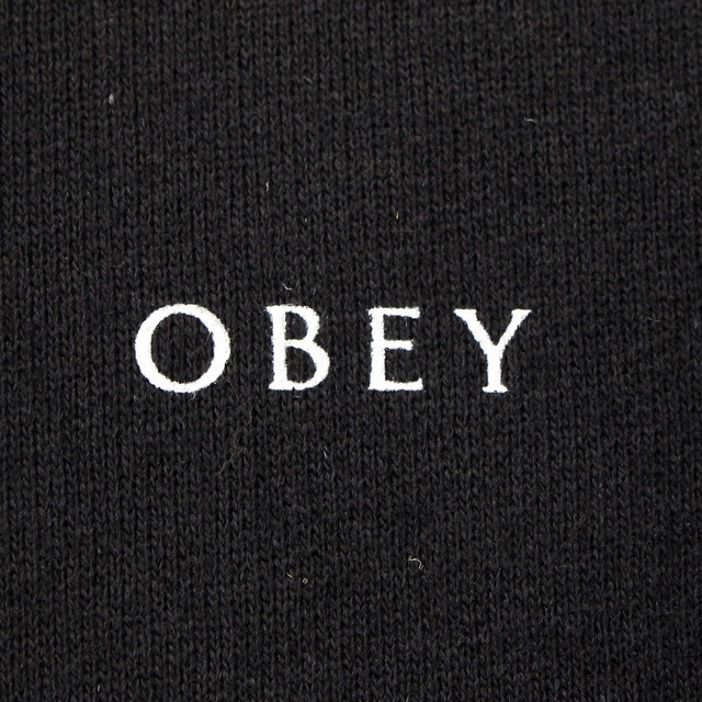 Obey 3 Face Collage Hoodie Black Invisiblestore