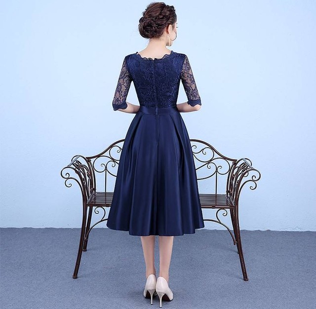 送料無料 パーティードレス 結婚式 五分袖 レース ワンピース ミモレ丈 フォーマル お呼ばれ 大きいサイズ ２０代 大きいサイズ ドレス 結婚式 お呼ばれ 5l Ysba121 Sunny Days Avenue 2号店