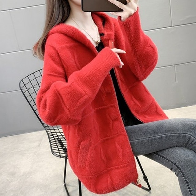 全国宅配無料 コート レディース 冬 フード付き フェイク ムートン コート 可愛い きれいめ 上品 体型カバー トレンド 秋冬 ふわふわ ミディアム丈 欠品カラー再入荷 Www Iacymperu Org