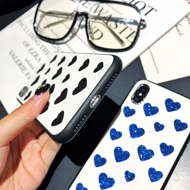 韓国風 Iphone8ケース ハート キラキラ Iphoneカバー 送料無料 Jpcasecase 携帯ケース 通販