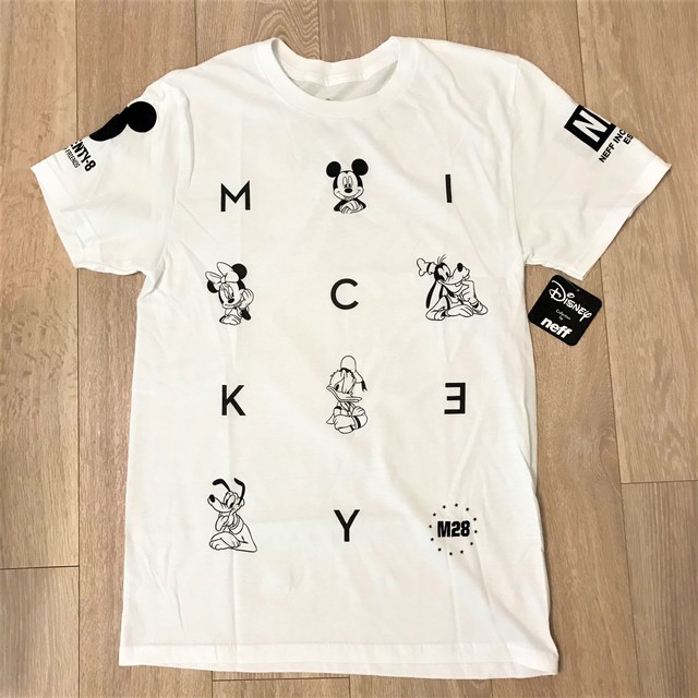 Disneyコラボtシャツ 001白 Hoppas