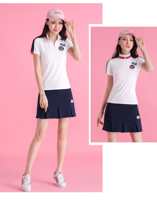 ゴルフウェア レディース ゴルフ シャツ 上下セット 丈長め ゴルフ スカート かわいい おしゃれ 新作 送料無料 081geftz04 Bikewear