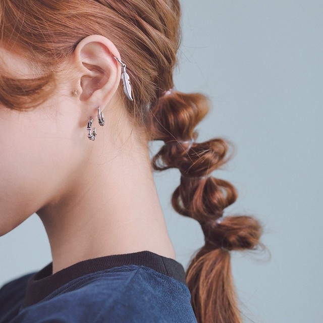 1pc 片耳ピアス 3color 2size ラウンドボールピアス Asmama 正規品 Seventeen ホシ Hoshi 着用モデル 日本未入荷アクセサリー Leadhope