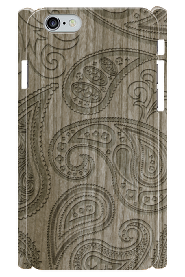 Wood Paisley 木目彫刻プリント ヴィンテージ スマホカバー スマホケース販売 Share Smile シェアスマイル オンラインストア