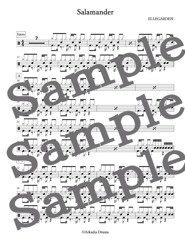 高架線 Ellegarden Arkadia Drums