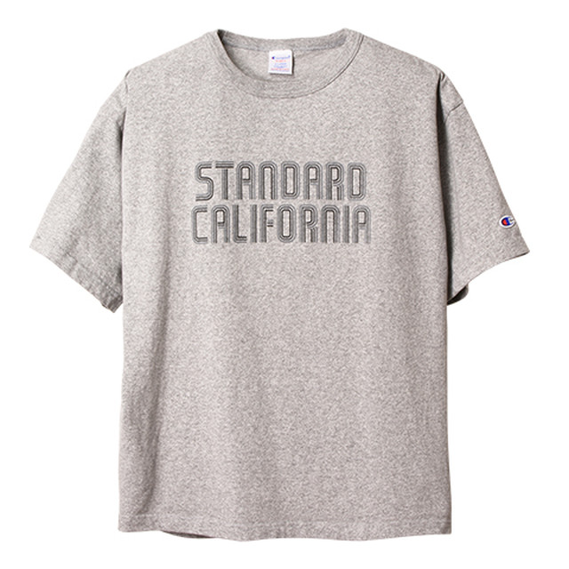 Standard California Champion スタンダードカリフォルニア チャンピオン T1011 Tシャツ グレー Varysparkcalifornia