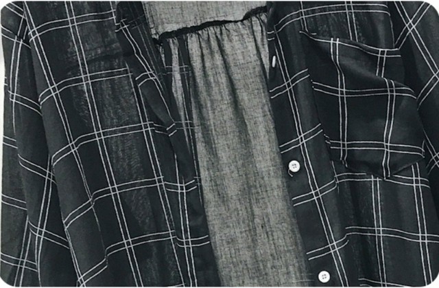 オーバーサイズロングチェックシャツ レディース ワンピース シャツ シャツワンピース ネルシャツ デイリー メンズライク ボーイッシュ ロング 大人 可愛い トレンド シンプル 個性的 カジュアル オシャレ オーバーサイズ 体型カバー お出かけ 87 Sayurio