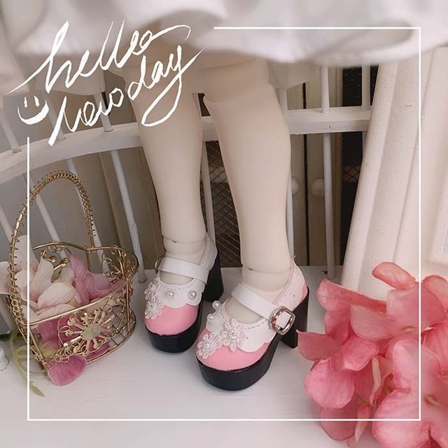 Bjd人形用お靴 ハイヒール シューズ 可愛い 花付き ピンク ホワイト Pink White Xmya Msdサイズ人形用 Btgarden Bjd人形用お靴 ハイヒール シューズ 可愛い 花付き ピンク ホワイト Pink White Xmya Msdサイズ人形用 Btgarden