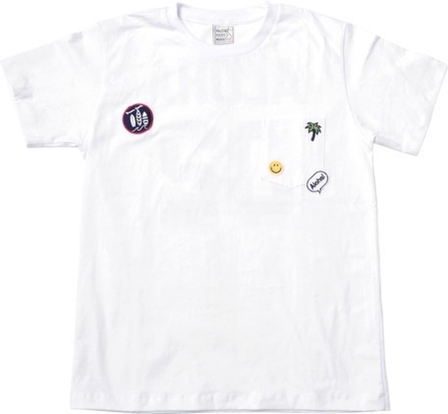 Haleiwa Men S ワッペンtシャツ Aloha ハワイアン リンクコーデ お揃い ハレイワ パパ メンズ Hawaiian Shop Akoakoa