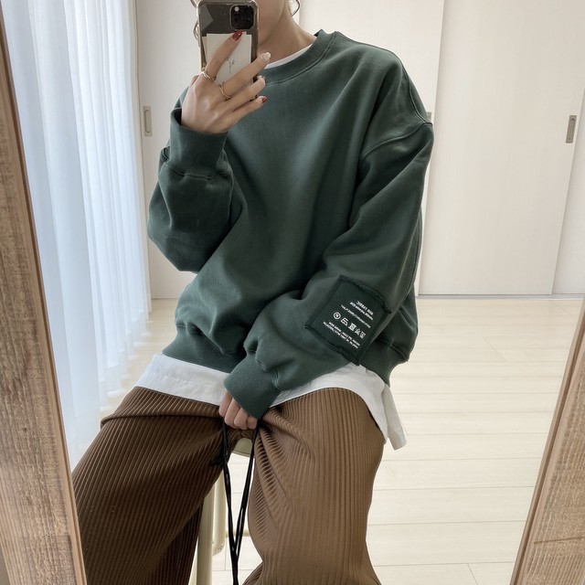 original tag sweat 【green】