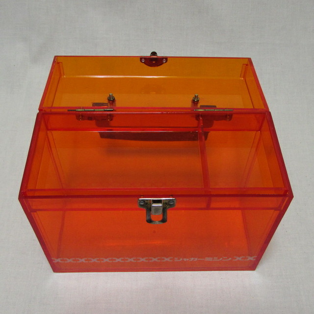 レトロなプラスチックの裁縫箱 道具箱 ツールボックス ジャガーミシン 昭和レトロ ヴィンテージ Marble マーブル