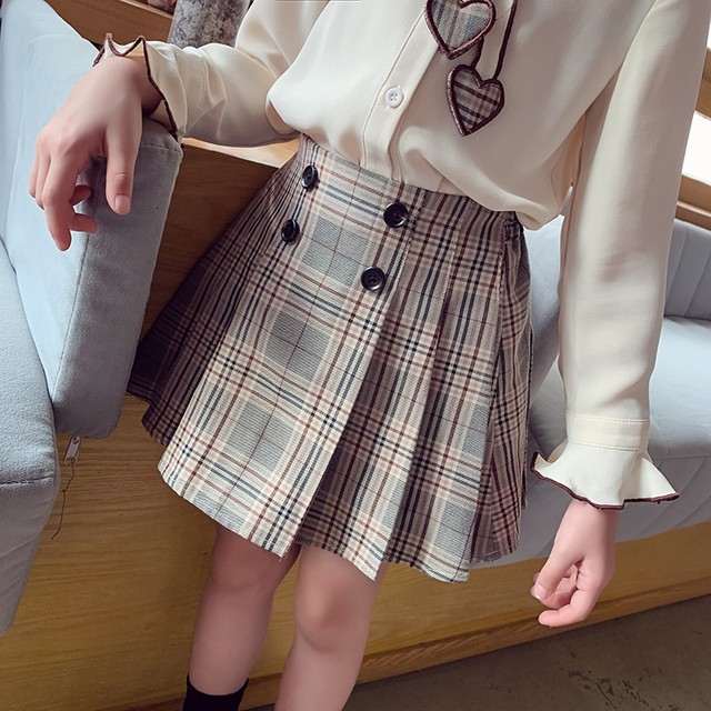 女の子キッズ シックなチェックプリーツ ミニ丈 キッズ 子ども服 ワンピース 女の子 プリーツ スカート 子供服 フォーマル 発表会 結婚式 普段着 入園入学 卒園卒業 七五三 100 160cm 送料無料 韓国レディース キッズファッション Londonbridge ロンドンブリッジ