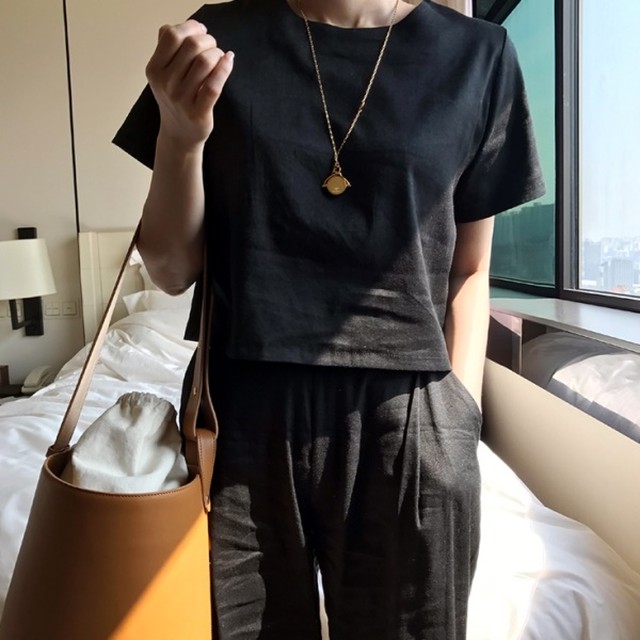 春 夏 クロップドパンツ レディース 韓国 ファッション リネン テーラードパンツ 黒 パンツ オフィス カジュアル Vestito 春 夏 クロップドパンツ レディース 韓国 ファッション リネン テーラードパンツ 黒 パンツ オフィス カジュアル Vestito