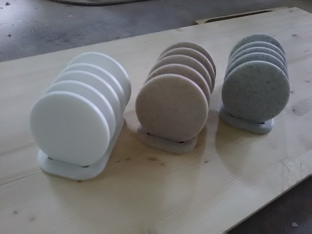 人工大理石のコースターセット 山本木工所オンラインショップ