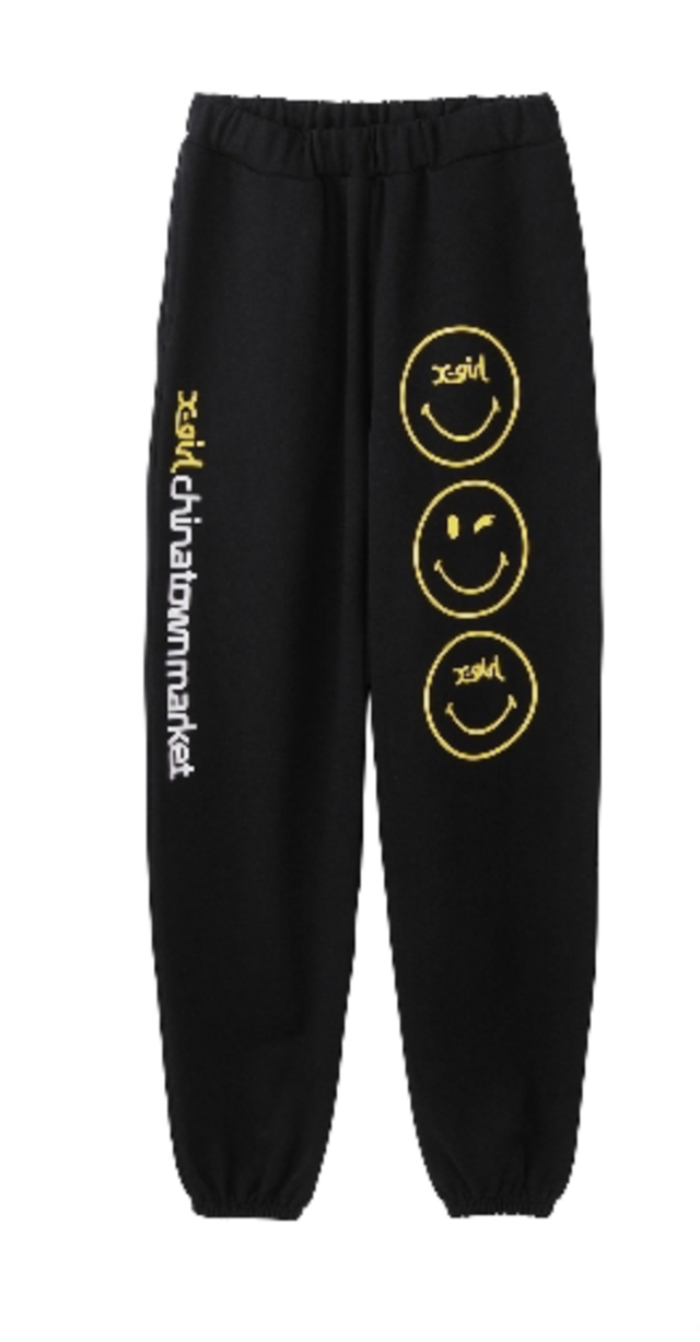 X Girl X Girl Chinatown Market Smiley R Sweat Pants チャイナタウンマーケット コラボ スウェットパンツ Xgirl Xg エックスガール Inception