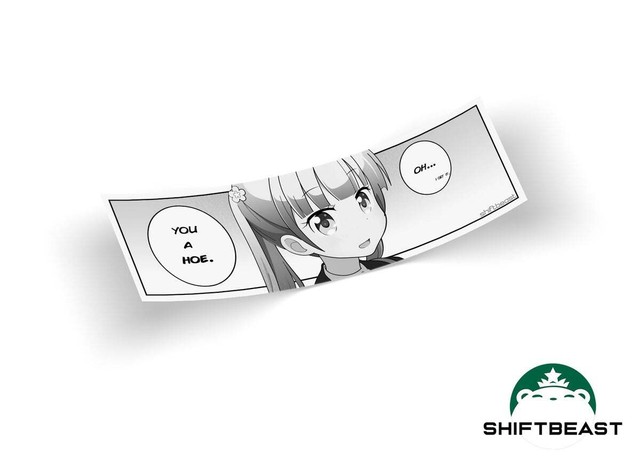 Shift Beast New Game You A Hoe 輸入アニメステッカー専門店 Sunset Stickers Store