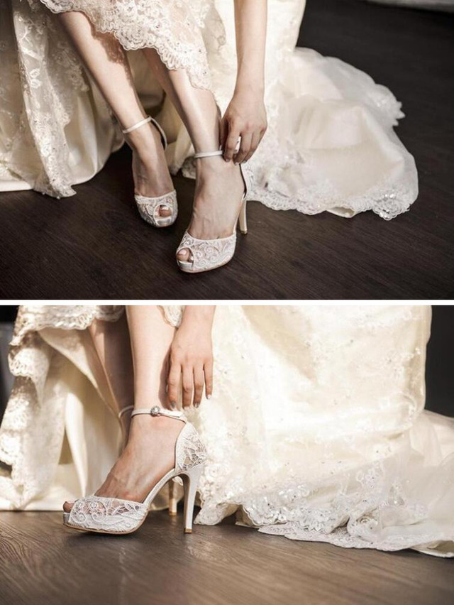 Rc9 ウェディングシューズ 美脚パンプス ハイヒール Wedding Shoes アンクルストラップ 結婚式パンプス レディースシューズ レース ウエディングシューズ パーティーパンプス レディース靴 ハイヒール ヒールの高さは 5cm 8 5cm 10cm 21 5cm 25 5cm B Sweet