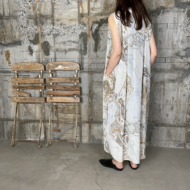 Dessin De Mode デッサン ド モード ノースリーブバルーンワンピース 11dop 05dm Marble Size 2 Glamour Online