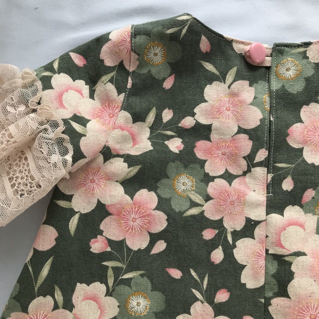 子供服 Size90 女の子ワンピース 桜柄 Lucy Mama Baby Dress Shop