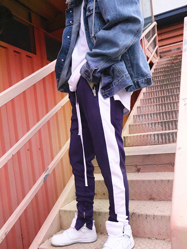 ファッションのインスピレーション 無料ダウンロードサイドラインパンツ メンズ コーデ