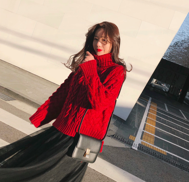 タートルネックニット ざっくりニット オーバーサイズ ゆったり ゆるコーデ お出かけ おしゃれ 女子会 秋服冬服cotj9312 Ty Myfa Pm マイフェイプレママ