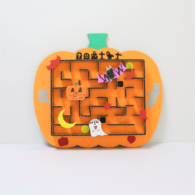 ビー玉コロコロ迷路ダンボール工作キット ハロウィン 落とし穴が楽しい迷路 Cbクリエイト ビー玉コロコロ迷路ダンボール工作キット ハロウィン 落とし穴が楽しい迷路 Cbクリエイト