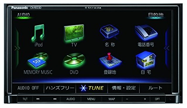 パナソニック カーナビ ストラーダ Cn Re03d フルセグ Vics Wide Sd Cd Dvd Usb Bluetooth Wi Fi 7v型 カーナビ専門店