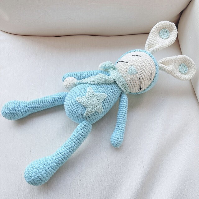 うさぎちゃん 編みぐるみ 出産祝い ギフト プレゼント 手作りおもちゃ 出産祝い女の子 The Bunny