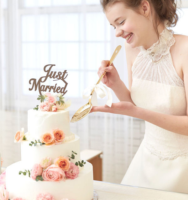 ファーストバイト用 スプーン ペア ビッグスプーン 結婚式 ウェディング ケーキ入刀 演出アイテム 写真撮影 幸せデリバリー リングピローなどの結婚式アイテム 手芸用品の通販