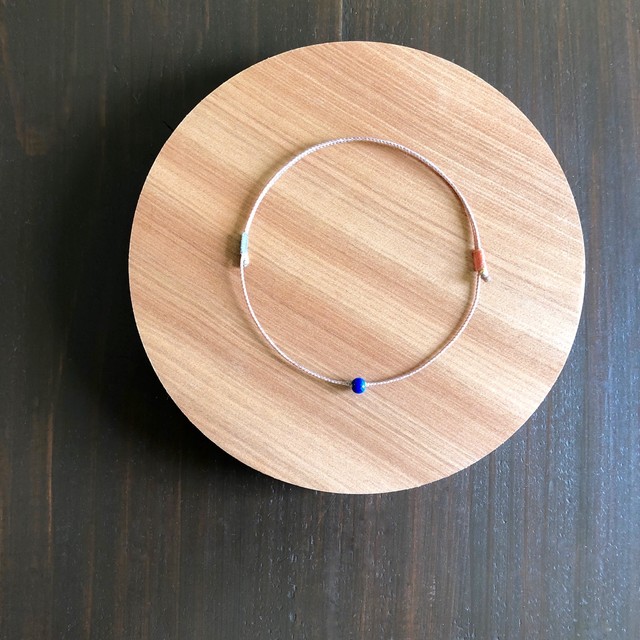 アンクレット ラピスラズリ ワックスコード Manascrystal