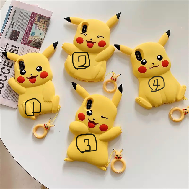 Iphone Iphoneケース Iphoneカバー Iphone11 シリコン ピカチュウ ポケモン Kandimart