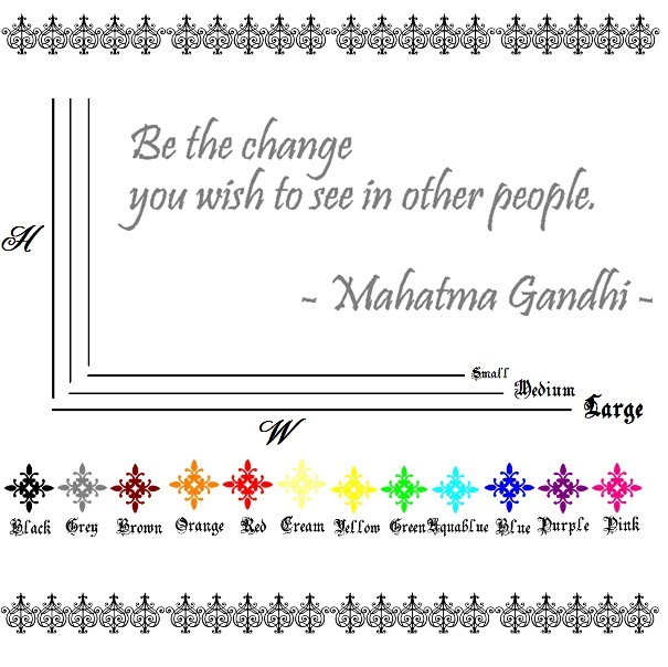 ご賞玩ください 口コミで話題 文字ステッカー ガンジーのウォールステッカー 壁に貼るシール おしゃれ おすすめ マハトマ インド 偉人 映画 名言 Interiorwall インテリアウォール 本店