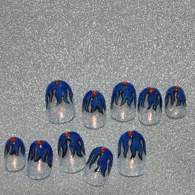 ネイルチップ ファイヤーネイル Pononail