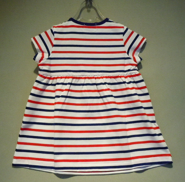 ミキハウス ボーダー半袖ワンピース 10 1901 457 こびとのクローゼットフジヤ