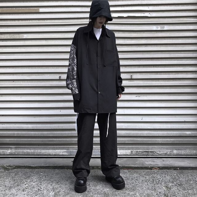 ゴスロリ 秋冬 シャツ エスニック柄 ユニセックス ストリート系 原宿系 病みかわいい 送料無料 Dressyなファッション モード ゴスロリのお店 Ladies Fashion Seasonz