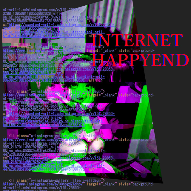 Internet Happyend ロングtシャツ Internet Happyend