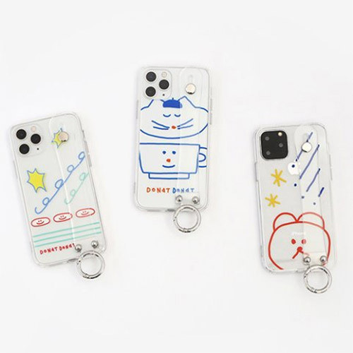 Iphoneケース クリア 透明 ハンドホール アニマル Donatdonat お洒落 雑貨 スマホケース カバー 韓流 手描き イラスト Sti 57 Hanholic Jp Iphoneケース スマホアクセサリー 輸入雑貨