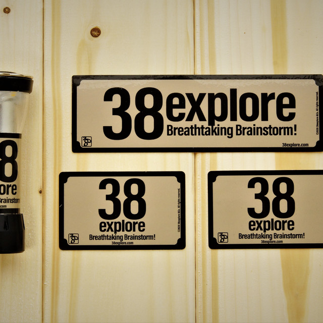 38ステッカーセット 38explore