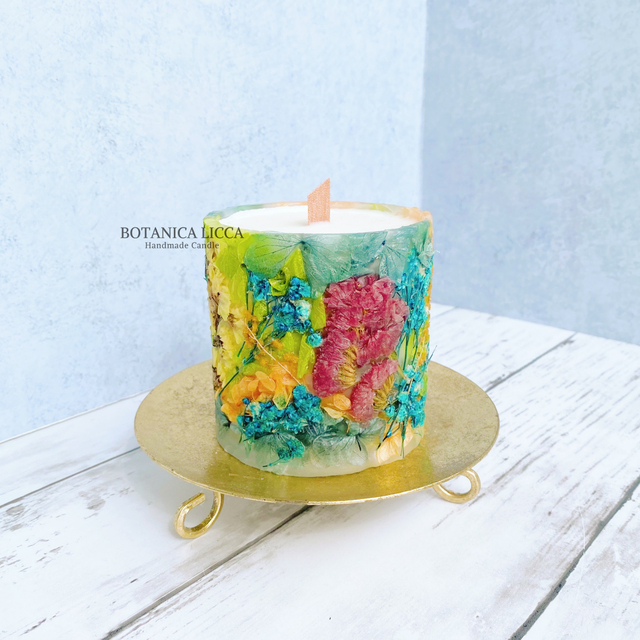 ボタニカル ソイキャンドル イランイランの香り Bohemian Candle 3dボタニカルキャンドル専門店 Botanica Licca Luxury Candles