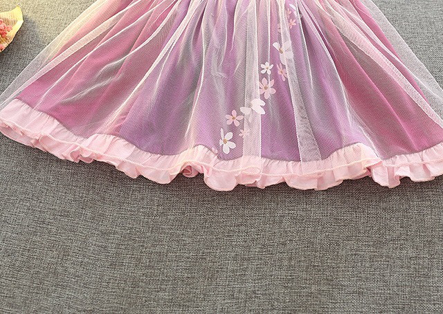 みんな大好き ラプンツェルワンピース 女の子 ガールズ ドレス コスプレ 安い インポート子ども服 Hikari