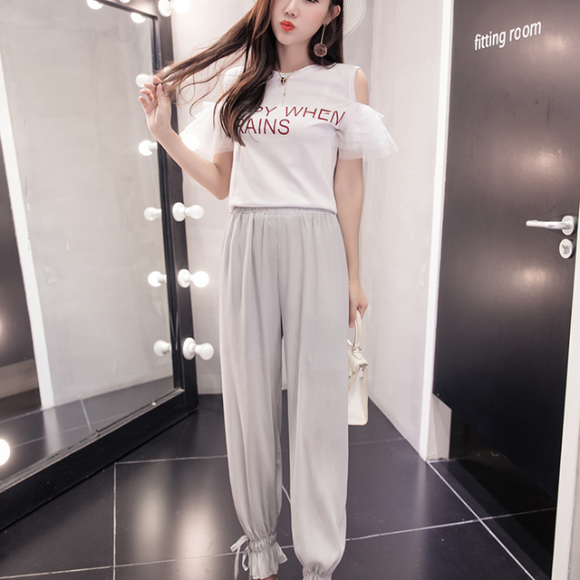 ボトムス レディース パンツ 裾 絞り ハイウエスト ゴム シフォン 透け感 リラックス 無地 シンプル カジュアル 大人 春 夏 秋 Adono アドゥーノ