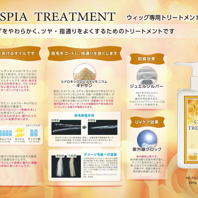 クリスピア トリートメント ウィッグ専用トリートメント 医療用ウィッグサロン オオネダ