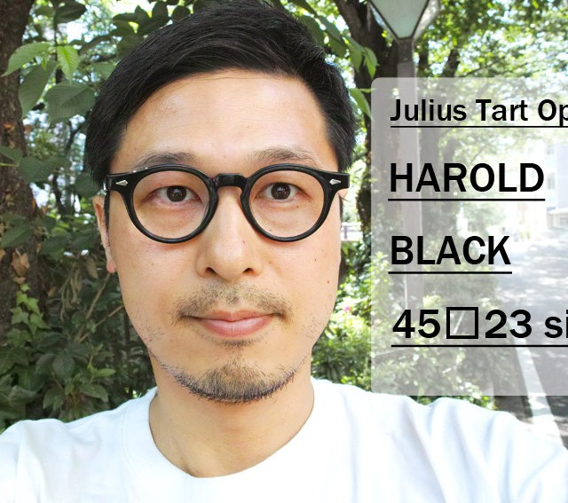 Julius Tart Optical タート Harold ハロルド Black ブラック P3 ボストンフレーム ラウンドフレーム 中目黒のメガネ サングラスセレクトショップ Props