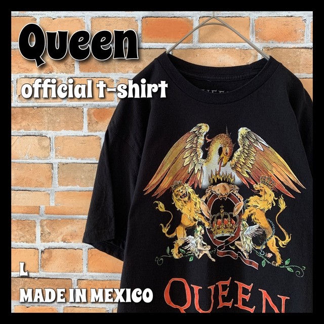 Queen クイーン オフィシャルバンドtシャツ ロゴ L 黒 Freddiemercury アメリカ古着 古着屋手ぶらがbest