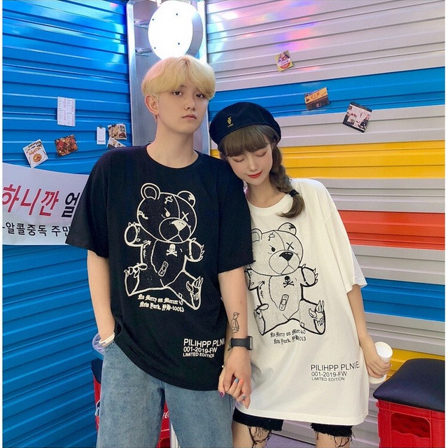 ペアルックにも 男女兼用くまさんｔシャツ 33 プチプラ韓国ファッション通販 Mocchida モッチダー