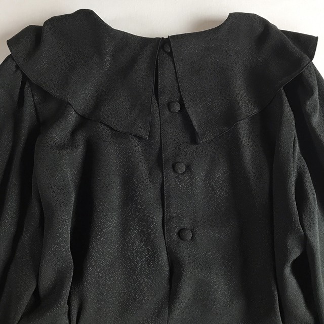 Used レトロ クラシカル 黒 ワンピース 古着 ヴィンテージ Vintage 古着屋mojo