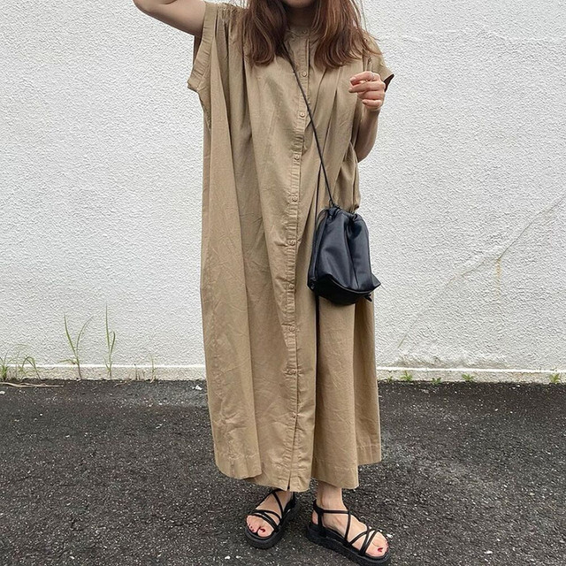 ワンピース ロングワンピース ノースリーブ シャツワンピース レディース ドルマン ゆったり 体型カバー 春夏 大人 バンドカラーシャツワンピース マキシワンピース きれいめ Af4879 Raxia ラクシア ワンピース ロングワンピース ノースリーブ シャツワンピース レディース ドルマン ゆったり 体型カバー 春夏 大人 バンドカラーシャツワンピース マキシワンピース きれいめ Af4879 Raxia ラクシア