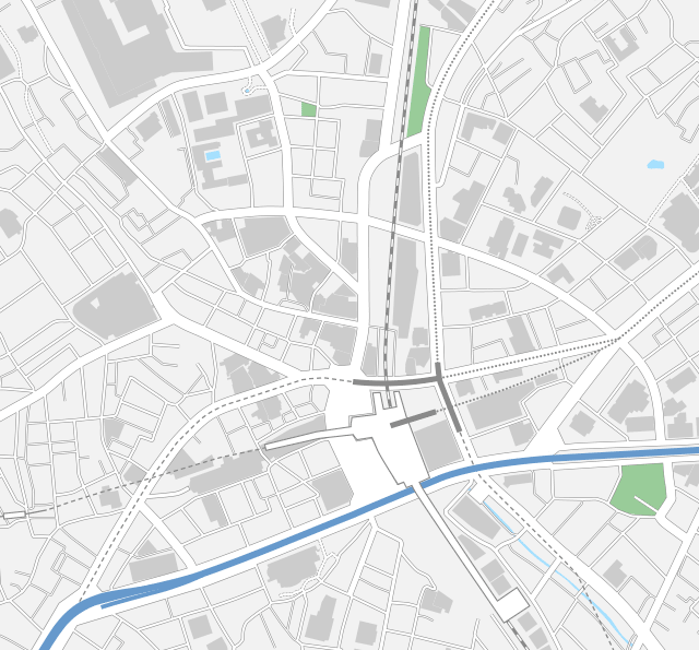 東京 渋谷 Pdfデータ マップ作成素材 地図素材をダウンロードにて販売するお店 今八商店